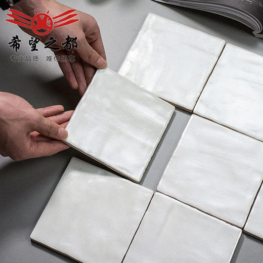 釉面墙砖瓷砖白色贝壳砖手工卫生间工装浴室珍珠背景墙厨房 商品图3