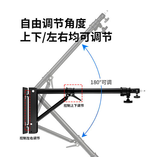 惊蛰刺青店铺墙壁安装纹身补光灯LED环形灯可折叠带直播手机支架 商品图1