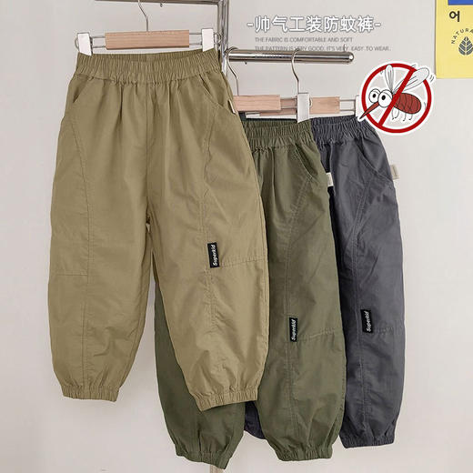 【工装款式，防蚊防晒，宝宝舒适度UP！】男童工装防蚊裤 空调裤子夏装夏款 婴儿童装宝宝小童夏季长裤-QQ 商品图1