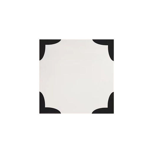 奶油厨房300x900mm瓷砖法式地砖古风黑白花砖墙砖轻中复古燕子 商品图4