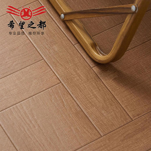 800x800mm中古客厅法式凡尔赛胡桃木木纹地板砖砖南洋瓷砖风地砖 商品图2