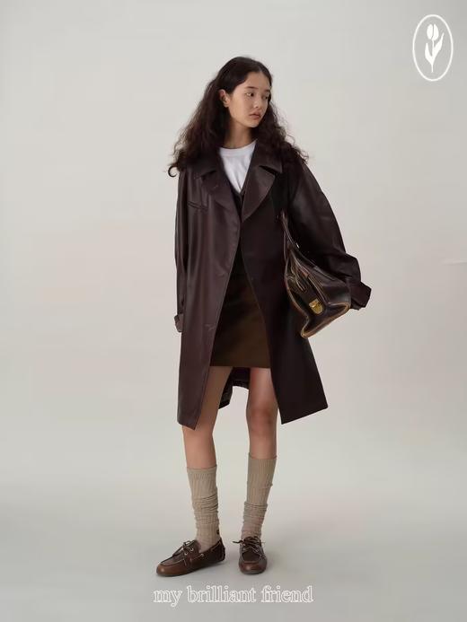 shyshystill/shy202408046/柔软重工环保皮复古大皮衣风衣外套 商品图1