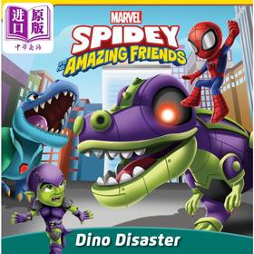 【中商原版】蜘蛛侠与朋友们 恐龙灾难 Marvel Sahaf Dino Disaster 英文原版 迪士尼系列 儿童绘本故事书 进口童书 3岁以上