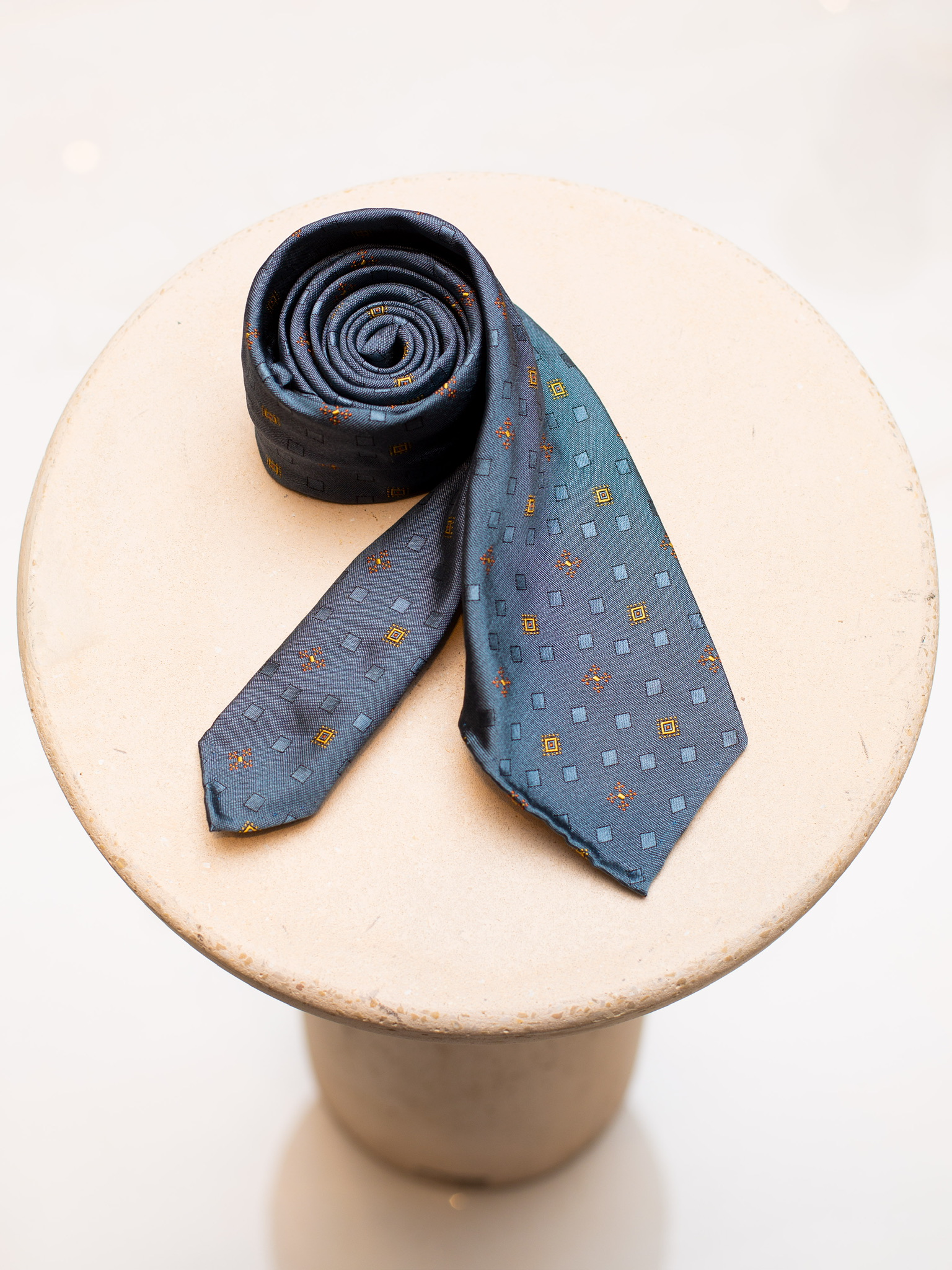 Kenji Kaga 七折无里衬领带