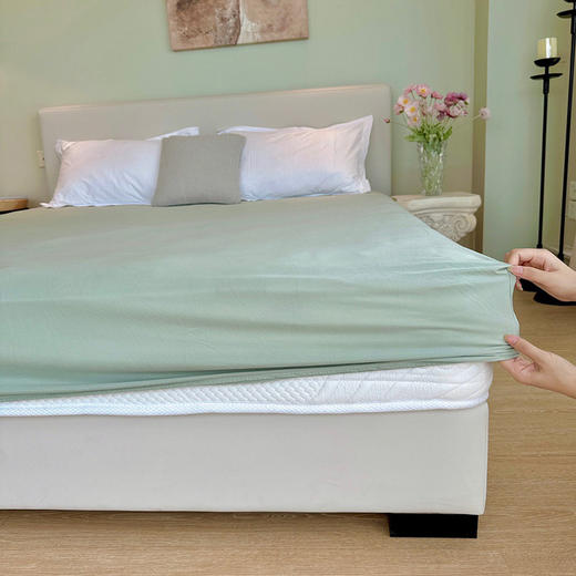 A类云柔单床笠牛奶针织棉床笠棕垫套罩子360度防滑床垫加高保护套_ym 商品图7