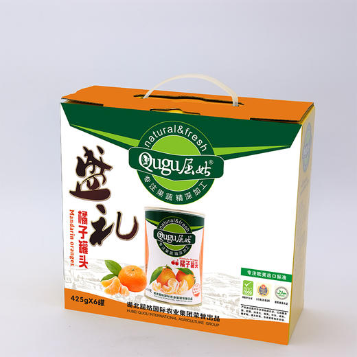 屈姑糖水橘子罐头425G*6 商品图1