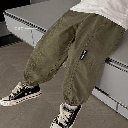 【工装款式，防蚊防晒，宝宝舒适度UP！】男童工装防蚊裤 空调裤子夏装夏款 婴儿童装宝宝小童夏季长裤-QQ 商品图3