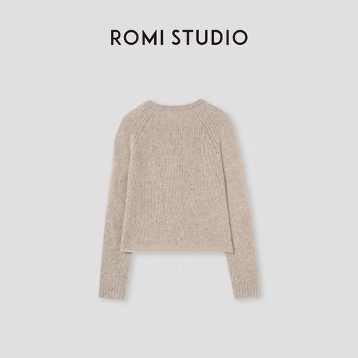 ROMI STUDIO“温暖已至”3针单边羊绒羊毛混纺软糯套头毛衫432TS338 商品图1