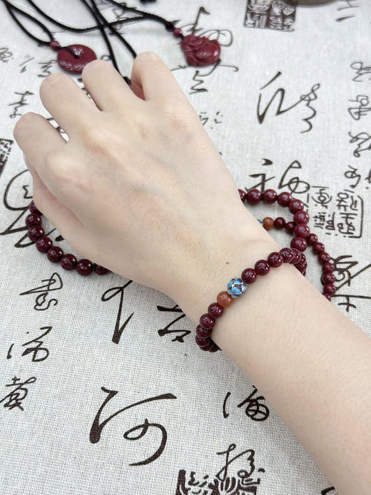 园园南阳亲选 高冰玉吊坠/朱砂手串 商品图1