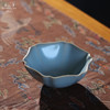 问鼎汝瓷收藏款传统天青葵盏杯 商品缩略图2