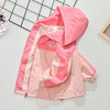 【秋冬撞色冲锋衣外套】儿童冲锋衣童装女童春秋外套，贴合身形 舒适自如 立体裁剪，宝宝洋气拼色上衣开衫运动连帽上衣潮QQ 商品缩略图1