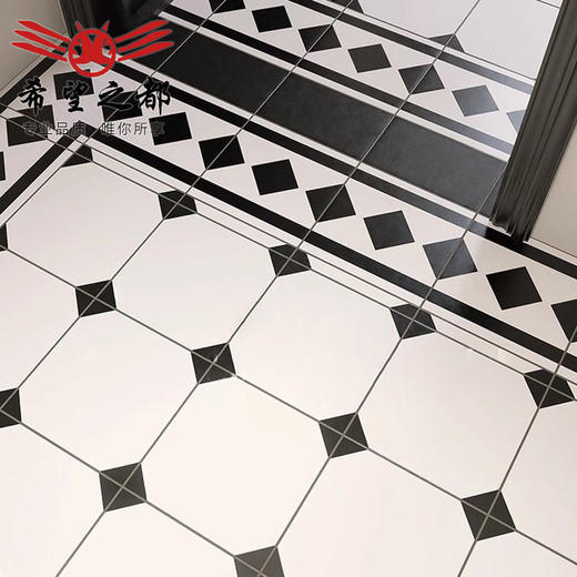 地砖微复古木纹客厅瓷砖法式燕子侘寂风花砖卫生间奶油水泥厨房 商品图3