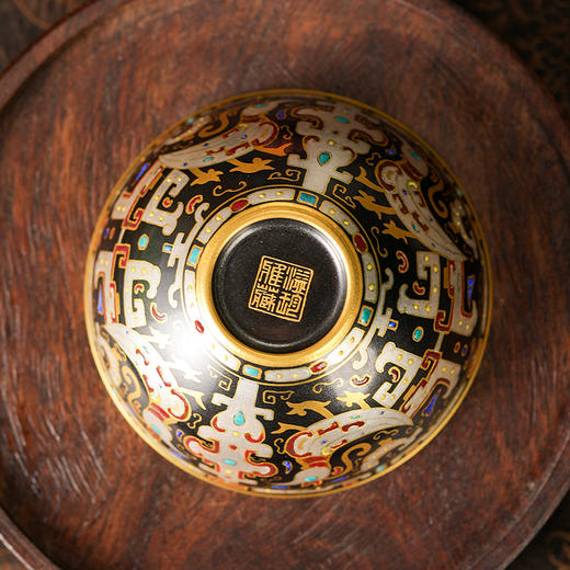 溢珍堂金银错卧足杯 商品图0