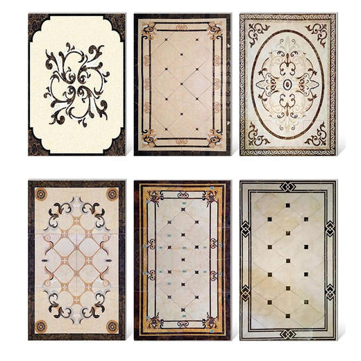 通体地板客厅都 抛之瓷砖大理石全水刀拼花 釉拼花 希望地砖 商品图4