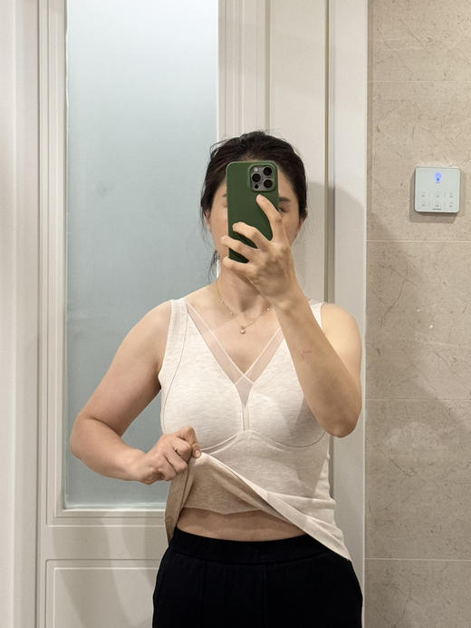 24秋冬--德绒羊毛蚕丝无痕带胸垫保暖背心【包邮/三天无理由退换】 商品图4