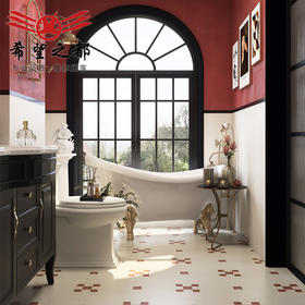 佛山花砖阳台复古瓷砖卫生间瓷砖红全300x800地砖墙砖广东厨房