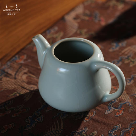 问鼎汝瓷收藏款天青瓜蔓公杯 商品图4