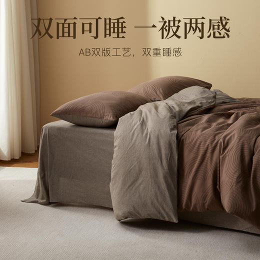 80000763洁丽雅100棉水洗四件套立体提花柔软质感纯色艺术全棉简约亲肤#grace 商品图3