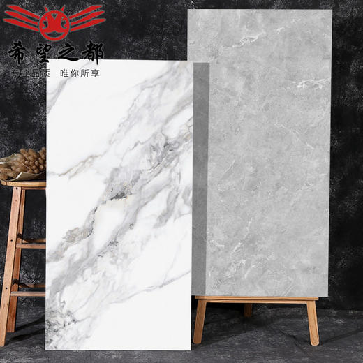 大亮光大板规格900*地板砖地砖岩板客厅通体1800别墅瓷砖大理石 商品图1