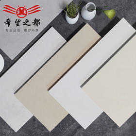 素色厨卫哑光侘寂风瓷砖水泥墙砖阳台通体微奶油300x600地砖