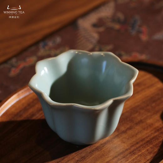 问鼎汝瓷收藏款天青玉莲杯 商品图1