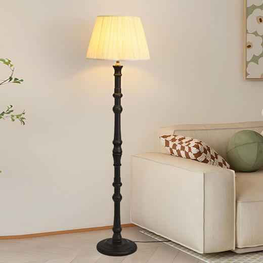 中古落地灯落地灯美式氛围台灯书房立式实木法式客厅复古中式新 商品图2