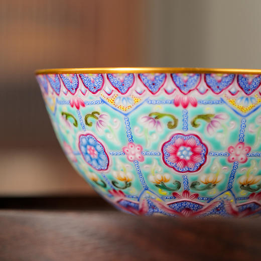 溢珍堂绿地卧足杯 商品图5