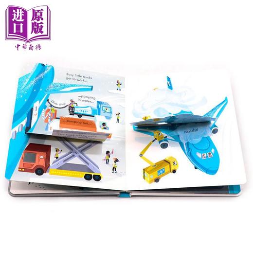 【中商原版】英文原版 尤斯伯恩偷偷看里面系列纸板书8册 Usborne Peep Inside How a Tractor Fire Engine Truck Plane Works 商品图2