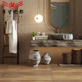 哑光面侘1200mm工艺寂风微卫生间客厅墙砖*水泥瓷砖地砖400仿古砖