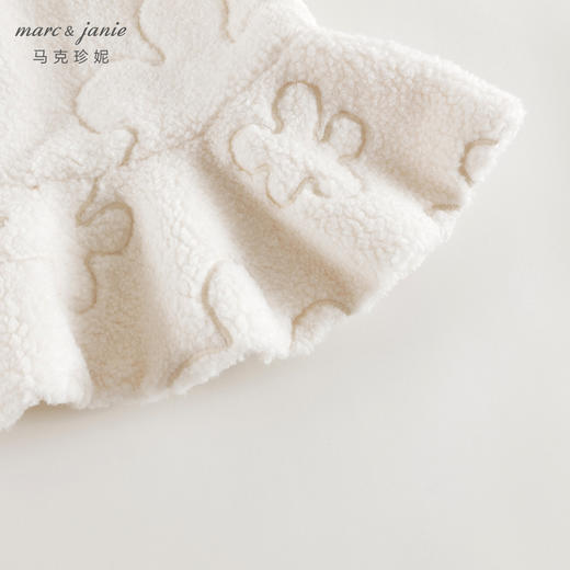 马克珍妮女童云朵绣花毛绒连衣裙儿童背心裙宝宝秋冬裙子241103 商品图4