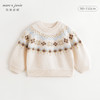 马克珍妮女童文艺费尔岛风绵羊毛针织毛衣2024年秋冬新款241681 商品缩略图2
