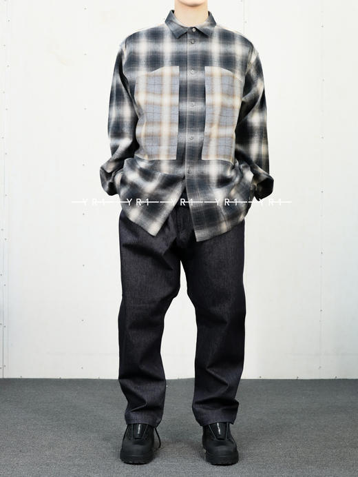 White Mountaineering | 中袖格纹工装衬衫 商品图4