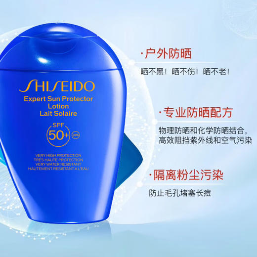 【保税仓】资生堂（Shiseido）新艳阳夏臻效水动力防晒 蓝胖子防晒 150ml SPF50+/PA++++  新版 商品图1