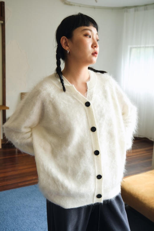 顶级山羊绒云朵感开衫 商品图0