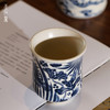 问鼎天石窑白陶泥元青花中号束腰杯（鱼藻纹） 商品缩略图1