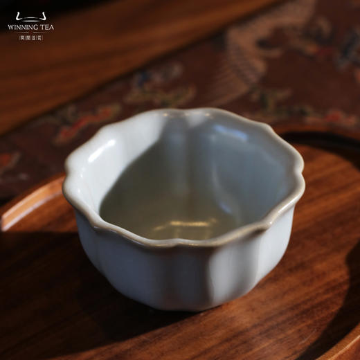 问鼎汝瓷收藏款月白宝相杯（缺货） 商品图4