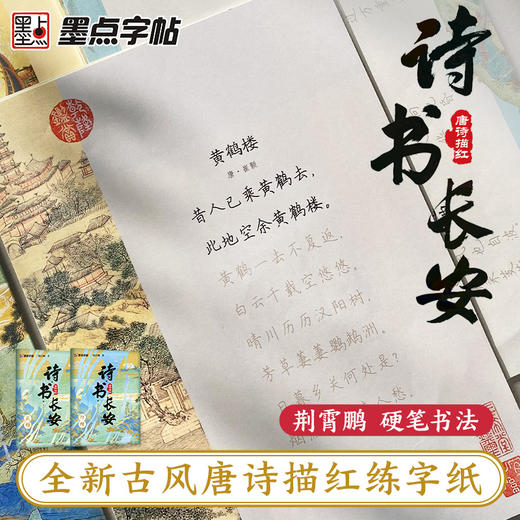 墨点诗书长安荆霄鹏正楷行楷字帖唐诗描红成人练字帖硬笔实用书法大学生成年教资硬笔钢笔字帖练字专用成人练习临摹练字帖作品纸 商品图1