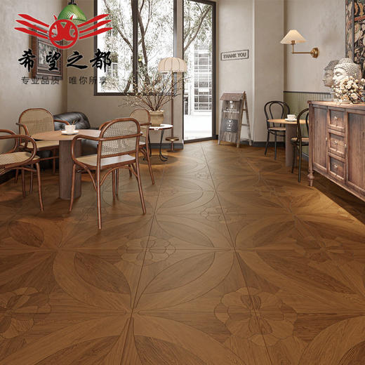 瓷砖600x1200mm拼花奶油仿木客厅木纹风阳台原木复古卧室地板砖 商品图2