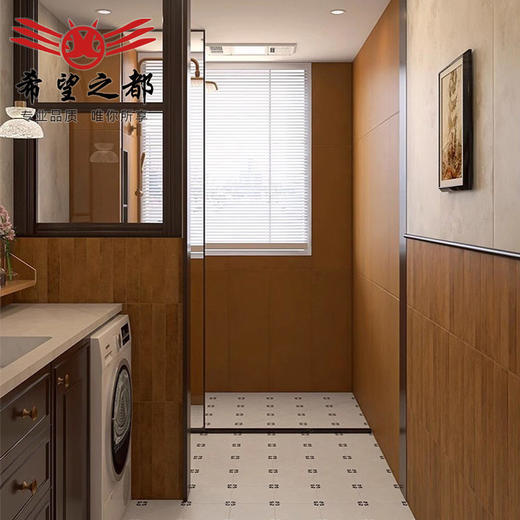 古风全陶土花砖厨房色瓷砖中背景墙砖复古900长条×浴室卫生间300 商品图1