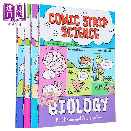 【中商原版】漫画科学 4册套装Comic Strip Science Physics\ Earth and Space\Biology\Chemistry packs物理生物化学地球太空 商品图0