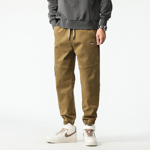 【新款DQ】大依优型大码松紧腰小脚休闲裤长裤男舒适休闲简约百搭加肥加大男装潮款 商品图4