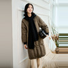 NEELLY纳俪商场同款冬季新款通勤简约毛领长款羽绒服女保暖外套N24104L07737 商品缩略图2