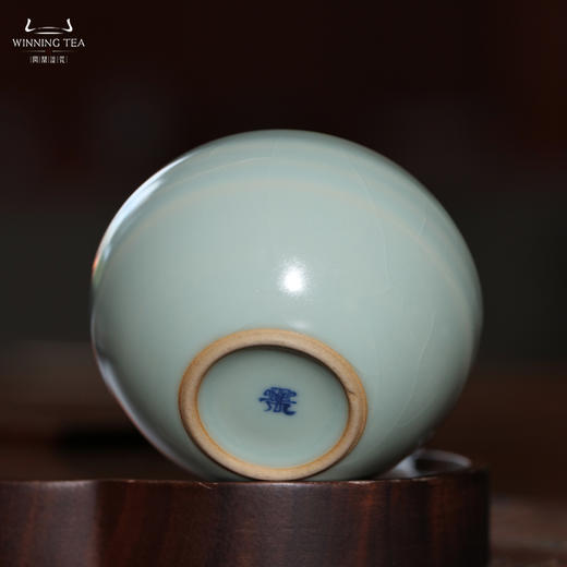 问鼎汝瓷收藏款天青棱波杯 商品图1