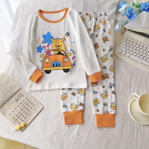 心选丨秋冬新款【双层呼吸棉家居服套装】儿童卡通纯棉睡衣 长袖秋衣秋裤 商品图2