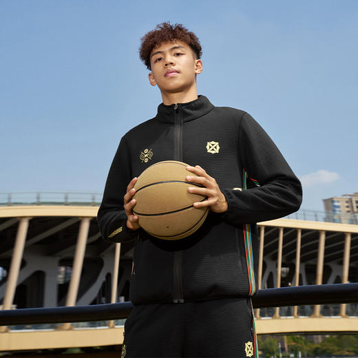 有志者UZIS张宁同款赤子之心运动外套男美式休闲篮球跑步针织开衫 商品图2