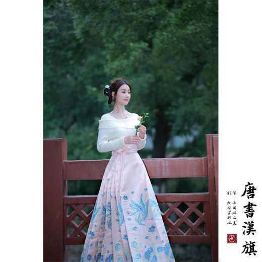 【凤求凰·肉桂粉】织金妆花精美工艺新中式国风马面裙凤求凰套装 商品图3