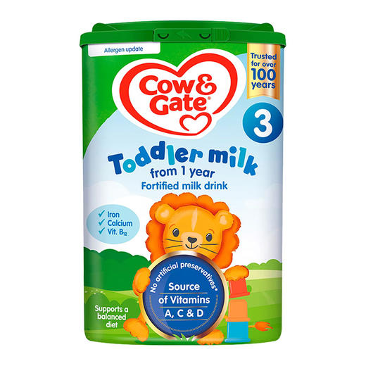 [保税区]英国 牛栏（Cow＆Gate）婴幼儿奶粉 3段 800g 商品图0