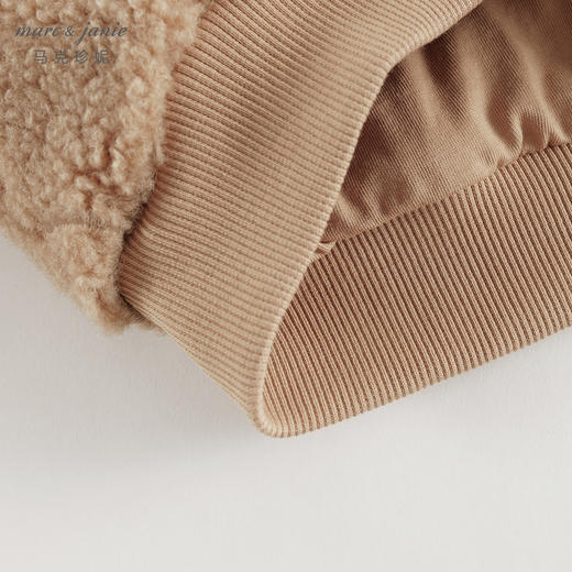 马克珍妮女童云朵绣花毛绒保暖卫衣儿童上衣宝宝秋冬新款241089 商品图5