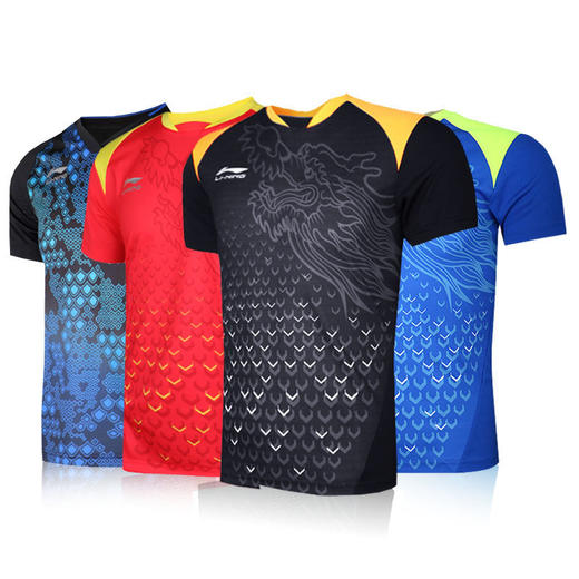 LINING李宁 2018世乒赛 中国乒乓队赛服 乒乓短袖 T恤 上衣 国球汇 商品图0