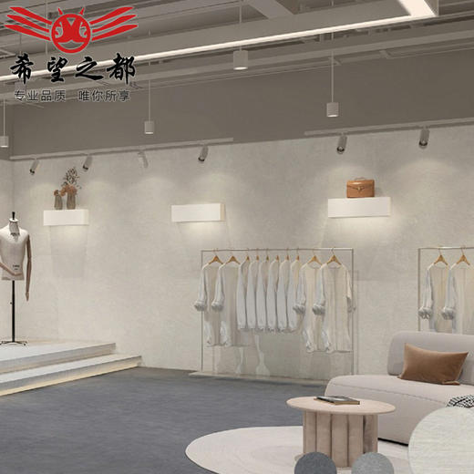 x9哑光1200x2侘寂风微光度背景墙400大板岩板瓷砖素色微水泥5别墅 商品图2